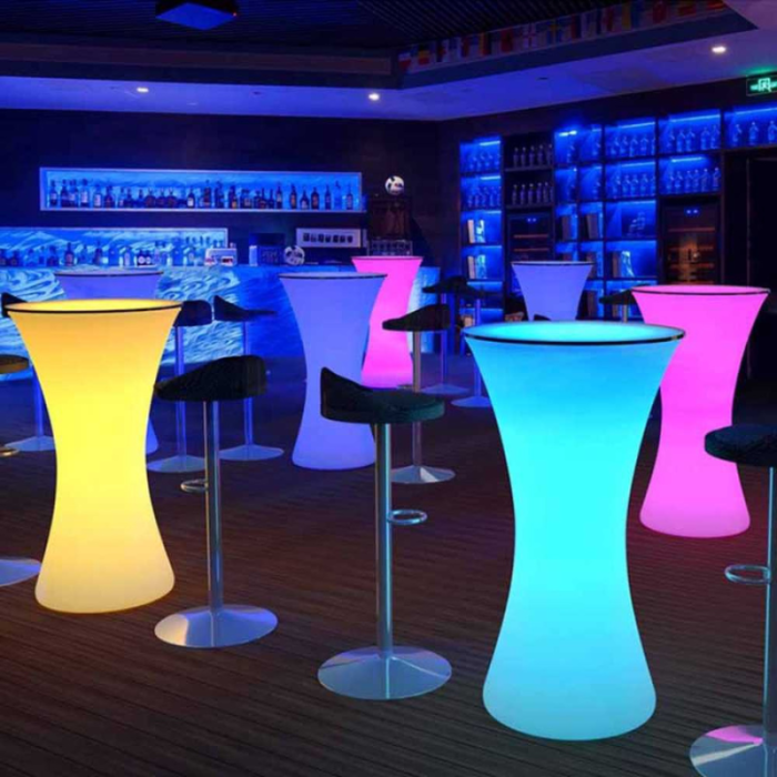 Table LED sur pied