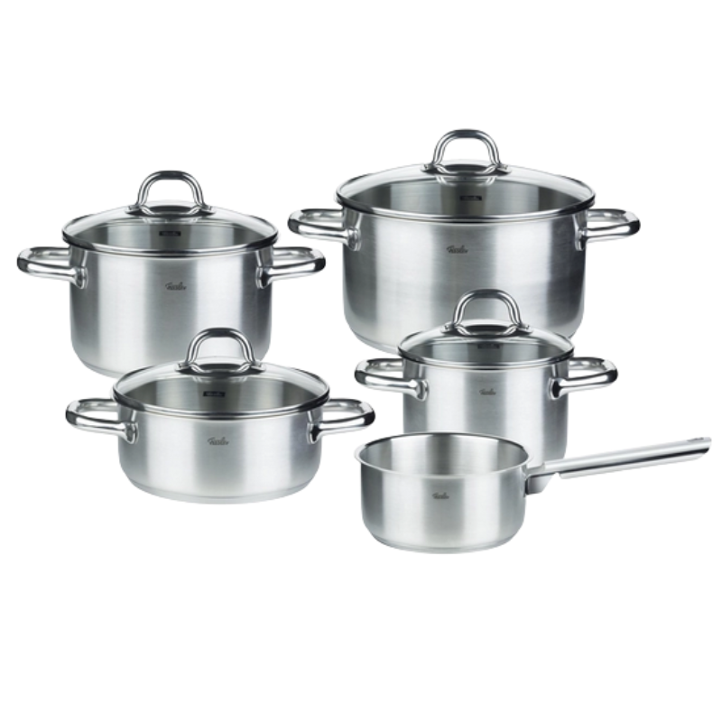 Set de Casseroles Fissler Korfu Couvercle en Verre (5 Unités)
