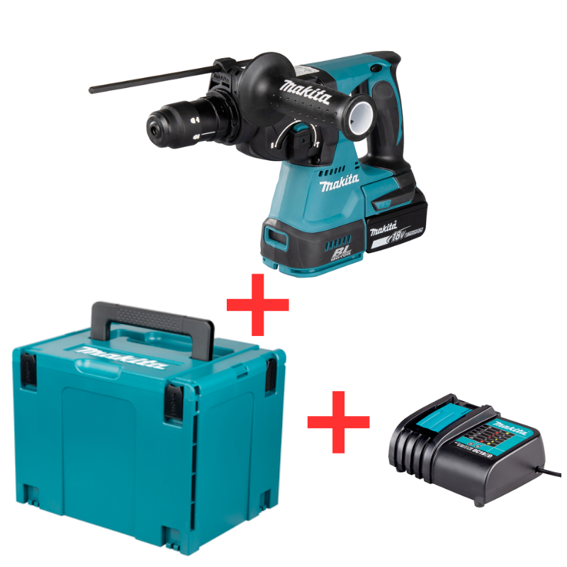 MAKITA DHR243 + COFFRET MAKPAC + CHARGEUR DC18SD